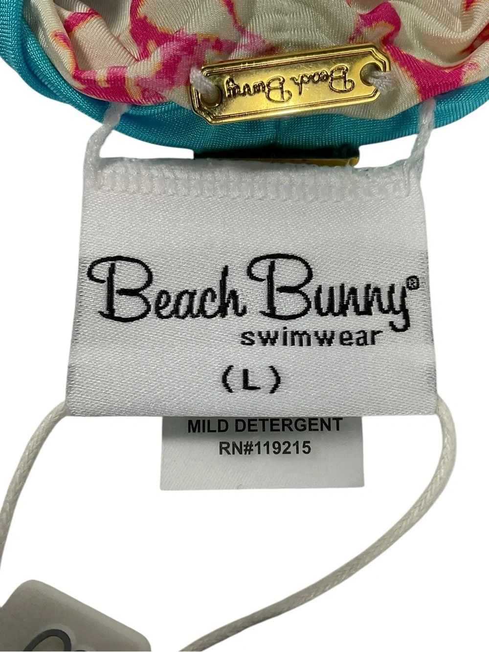 Beach Bunny Damascus Sea Reversible Hipster Bikini Bottoms Large NWT